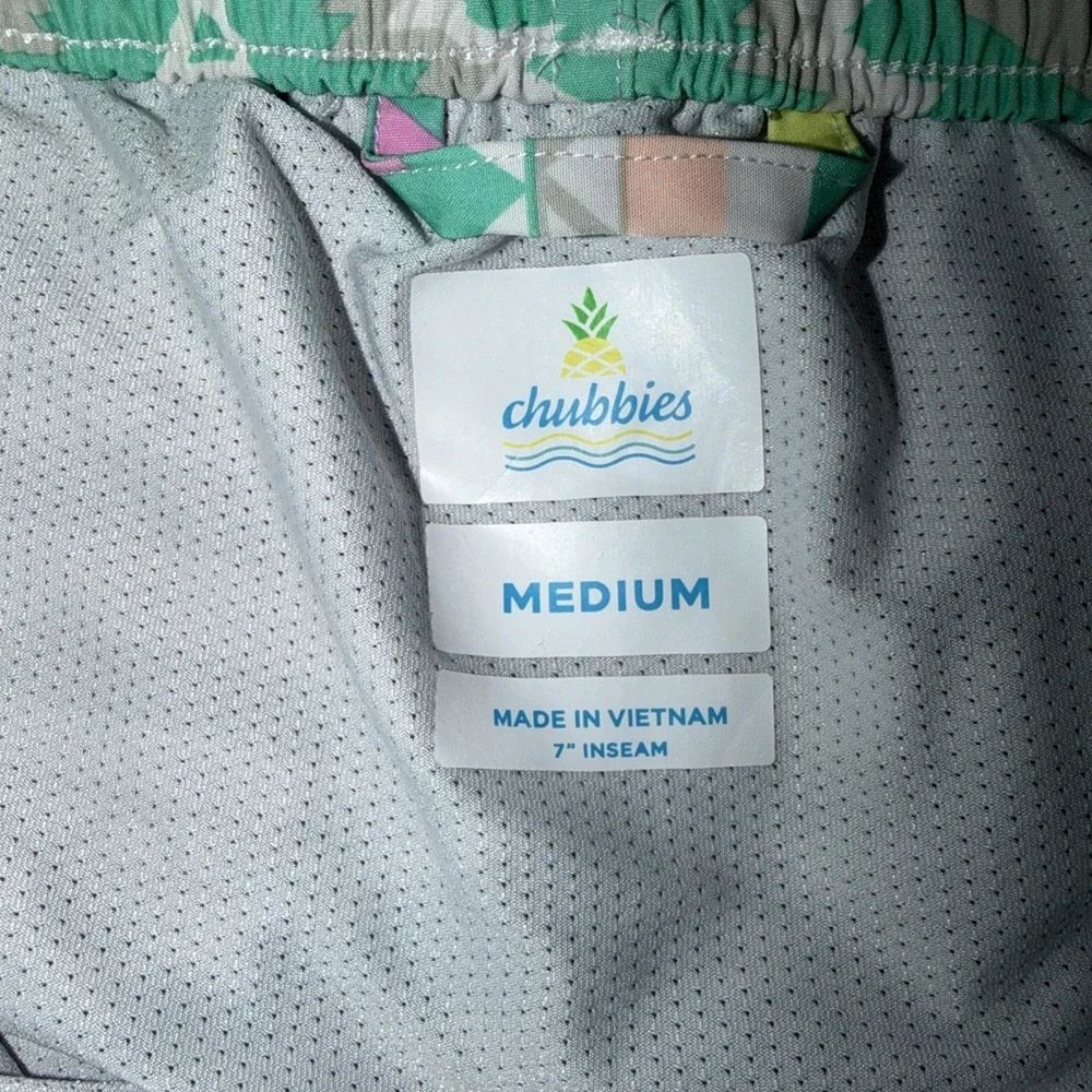 Chubbies The En Fuegos Aztec Men's Swim Shorts Size Medium 7